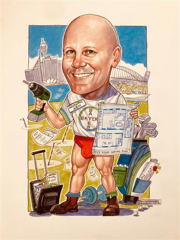 Bayer corporate caricature