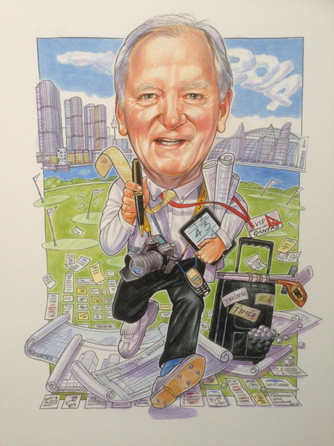 Lend Lease Corporate Caricature