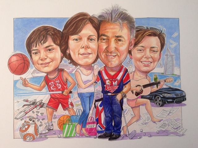 Family Caricature