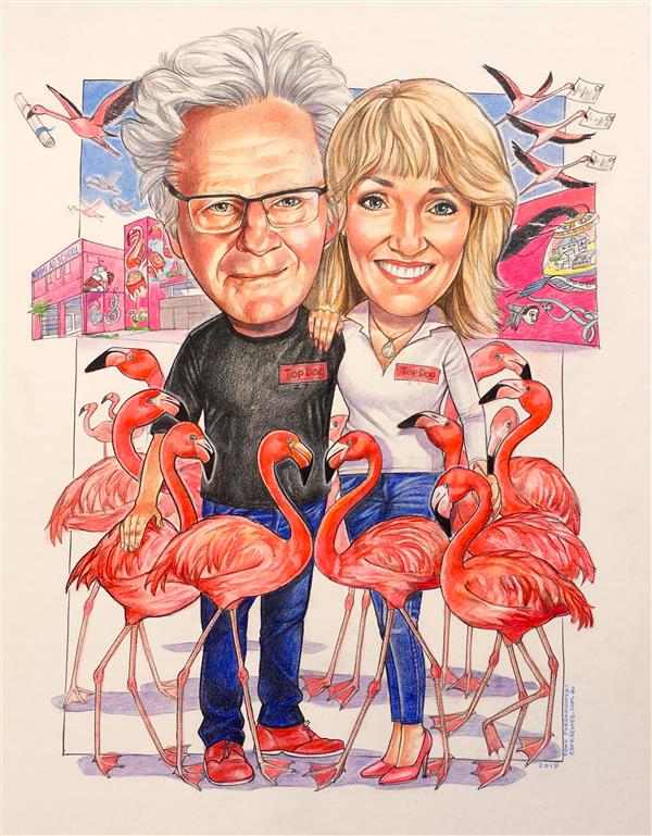 Pippa and Ron. Founders of the famous MIAMI AD SCHOOL which has schools all over the world