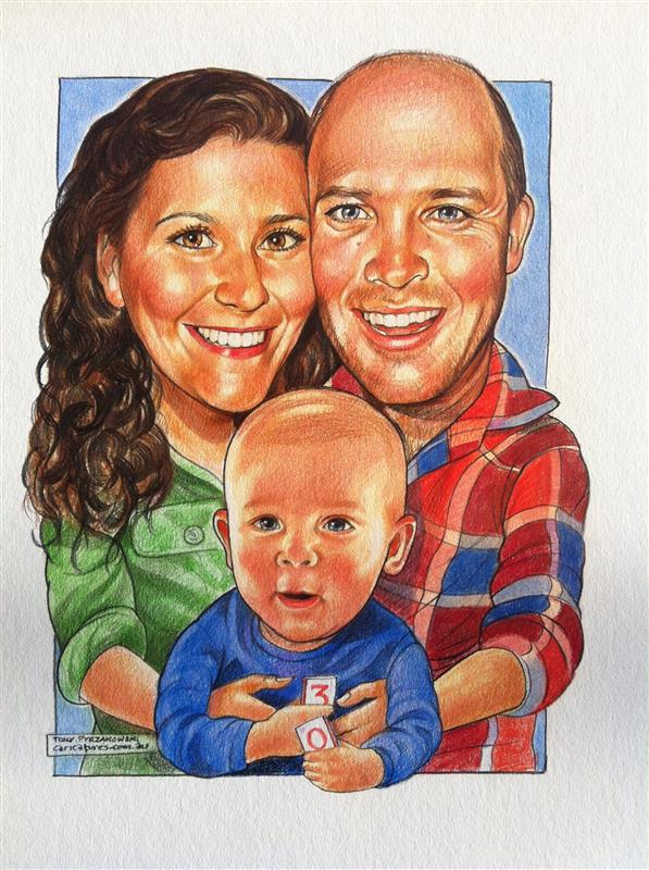 Family caricatures